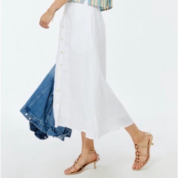 Roller Rabbit Fawn MIDI Linen Skirt-L - Picture 2 of 12